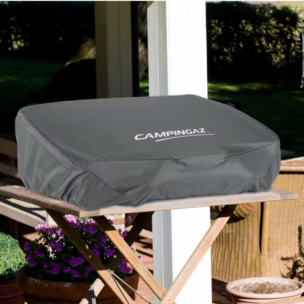 Copertura barbecue plancha resistente alle intemperie cm 66x51x21h con cordoncino scorrevole fissaggio sicuro