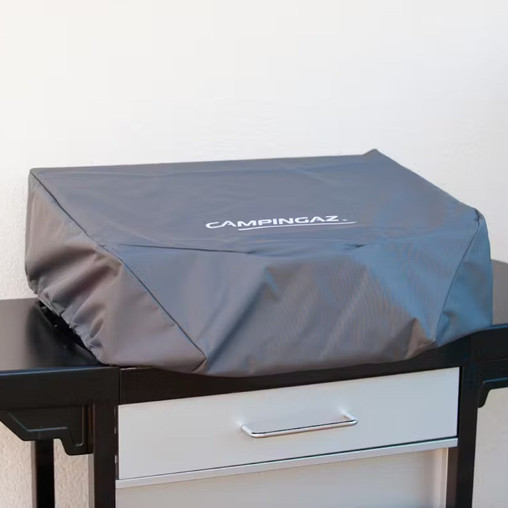 Copertura barbecue plancha resistente alle intemperie cm 66x51x21h con cordoncino scorrevole fissaggio sicuro