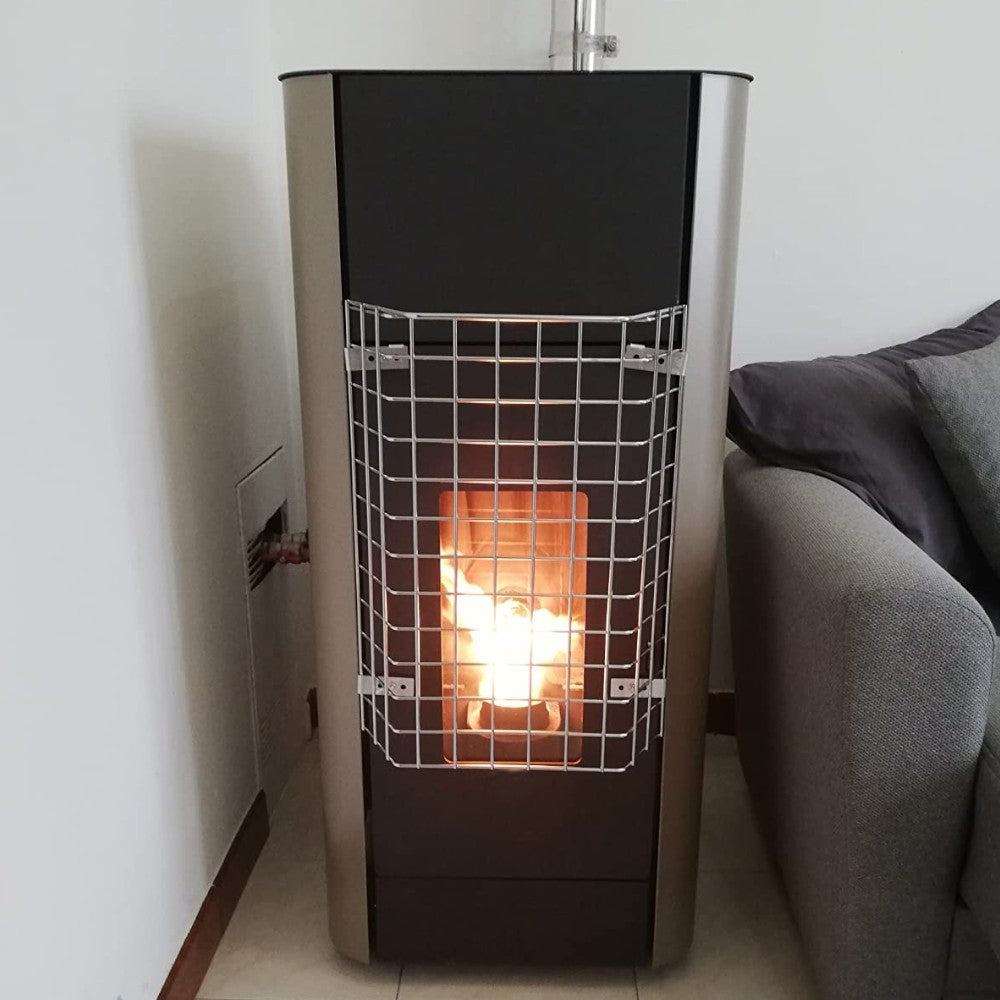 Griglia salvaustioni regolabile con 4 elementi a calamita regolabile 49x14xH34,5 cm