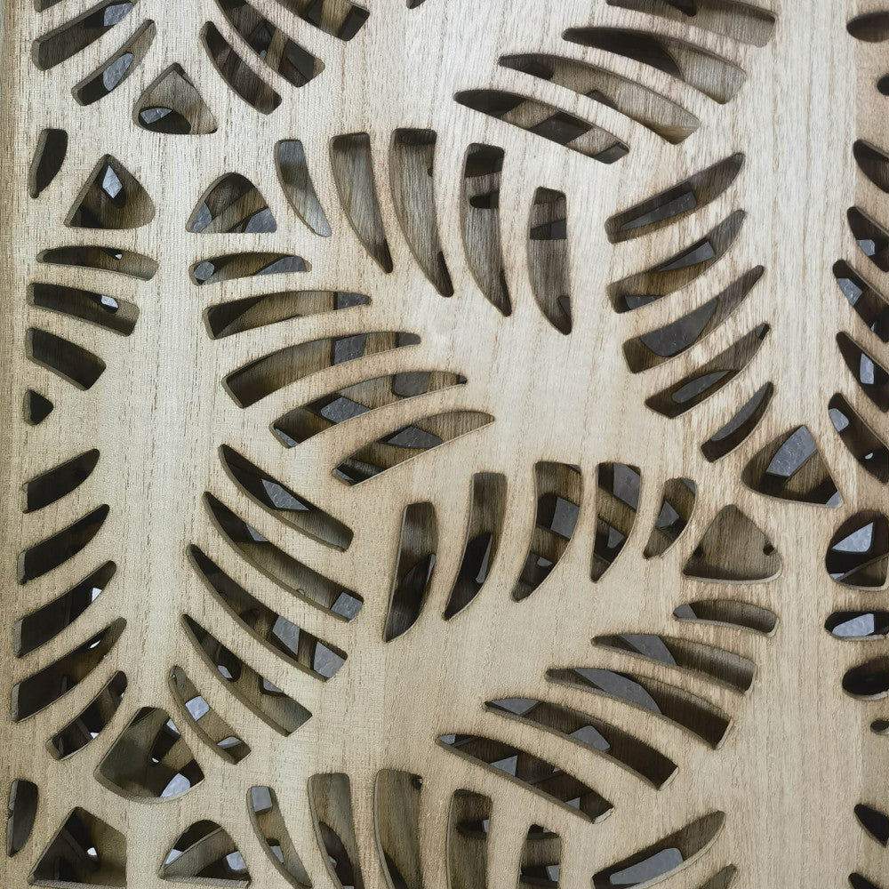 Separé pieghevole in metallo e legno pregiato con design contemporaneo per interni ed esterni 170x40 cm