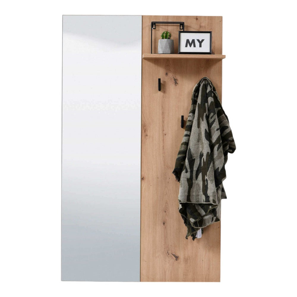 ingresso sardinia rovere artigiano bianco 79x19.5x132 cm materiale truciolare bilaminato