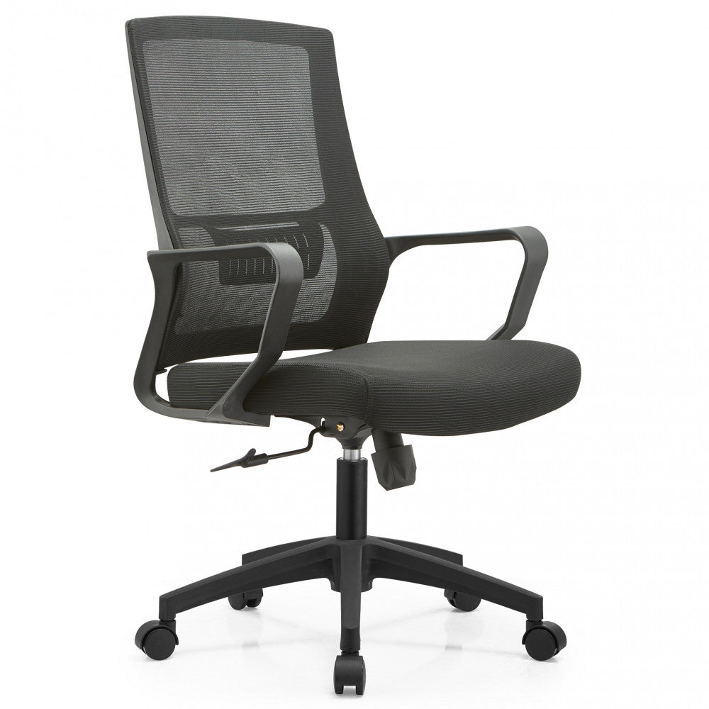 Sedia poltrona da ufficio con ruote ed altezza regolabile schienale traspirante Ergonomik