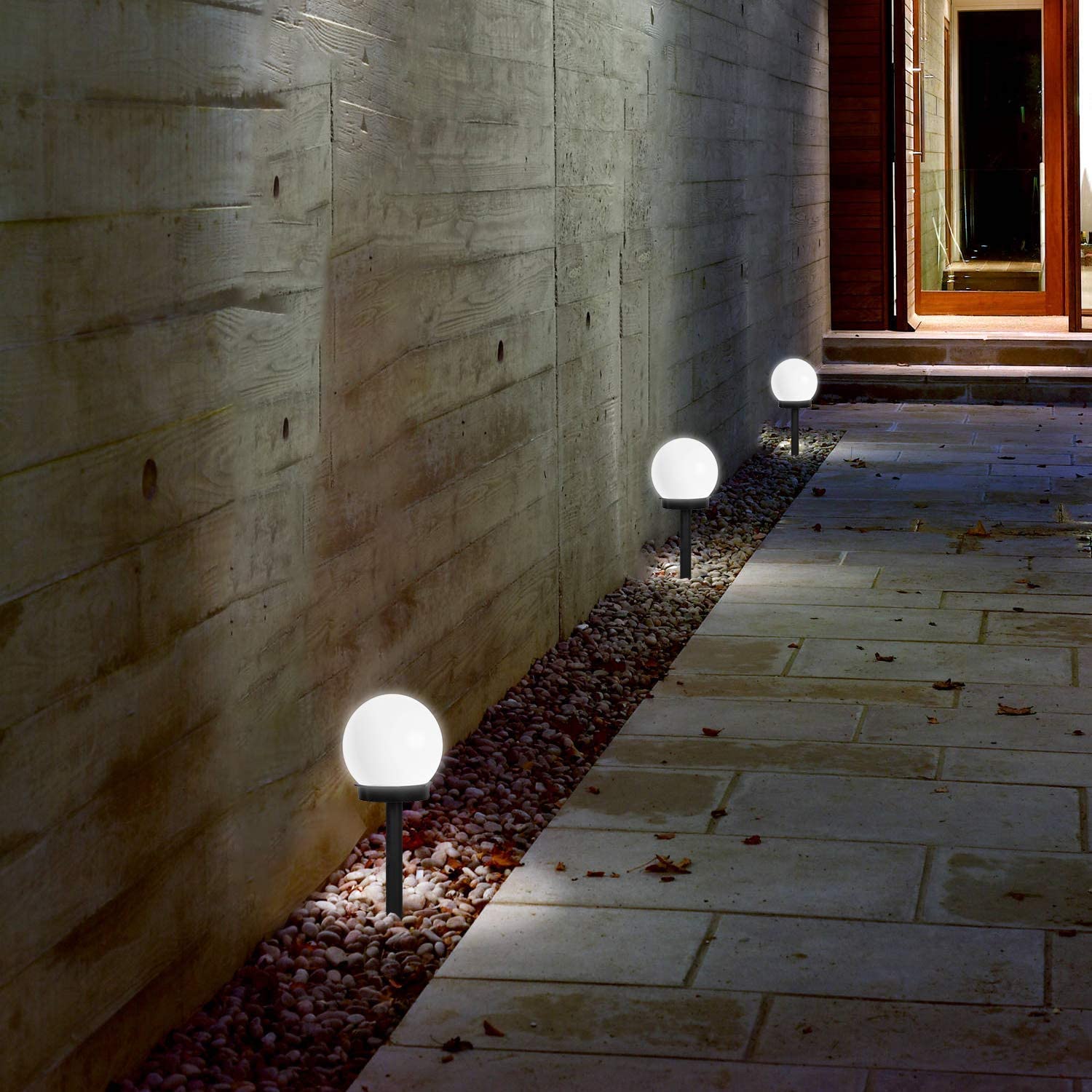 Lampada led a energia solare con crepuscolare Modello Marte