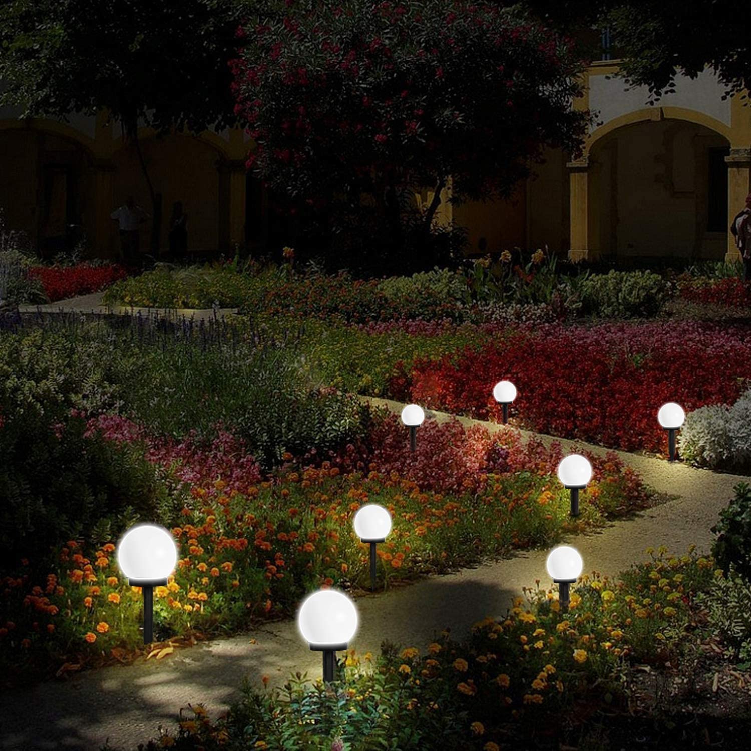 Lampada led a energia solare con crepuscolare Modello Marte