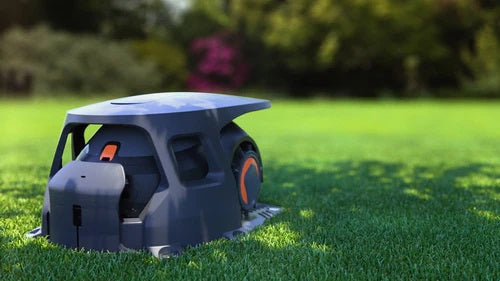 Robot Tagliaerba professionale con pulitura automatica e stazione di ricarica coperta Black+Decker BCRMW 123