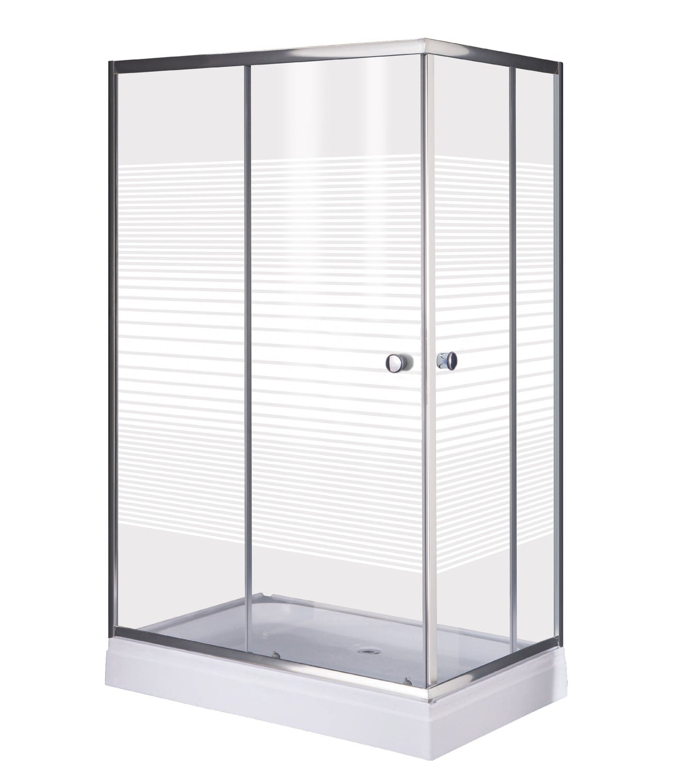 Box doccia in Vetro con 2 ante scorrevoli Modello IBISCO 100x80xH190 cm