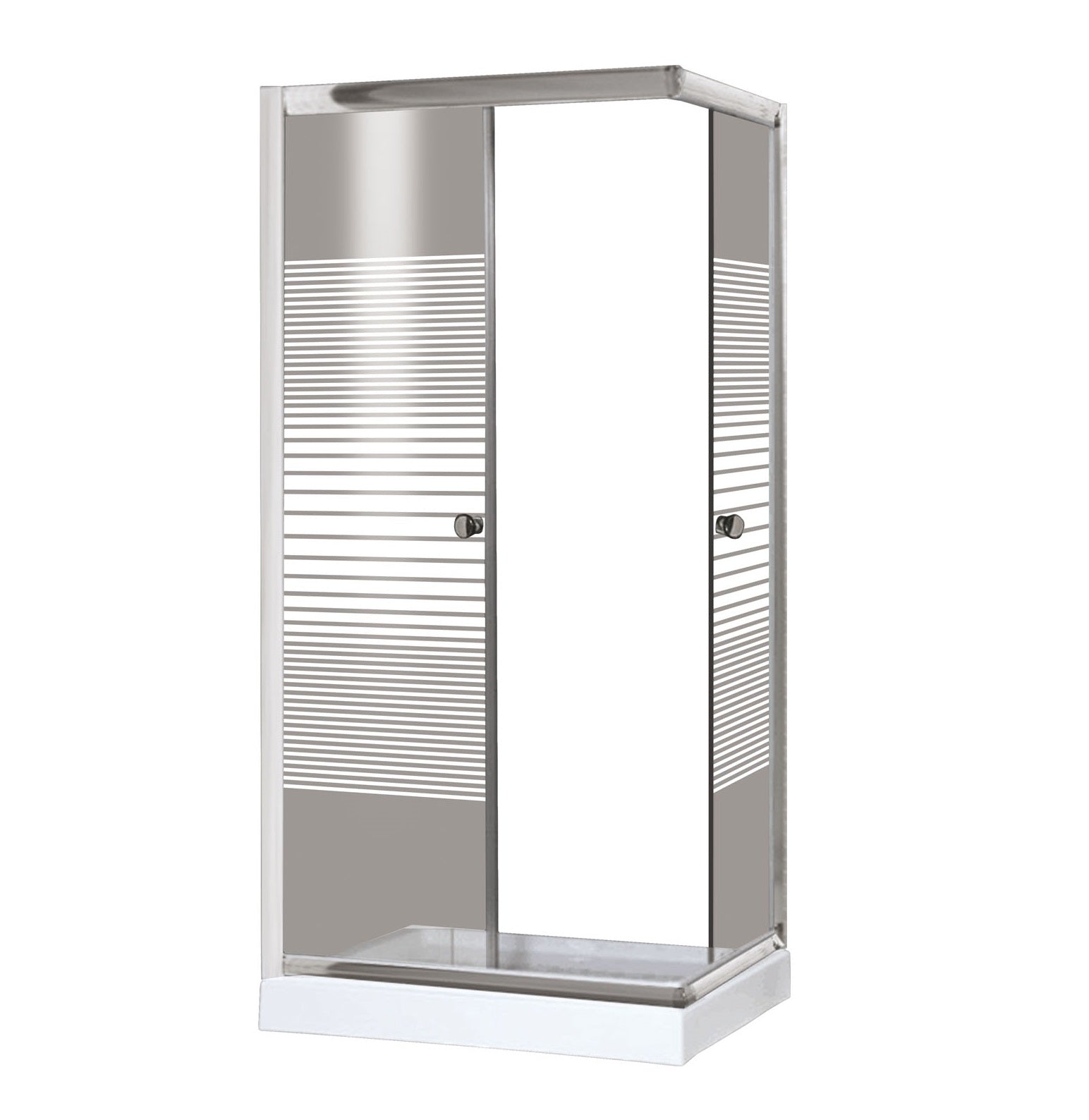 Box doccia in Vetro con 2 ante scorrevoli modello VIOLA 68x88xH190 cm