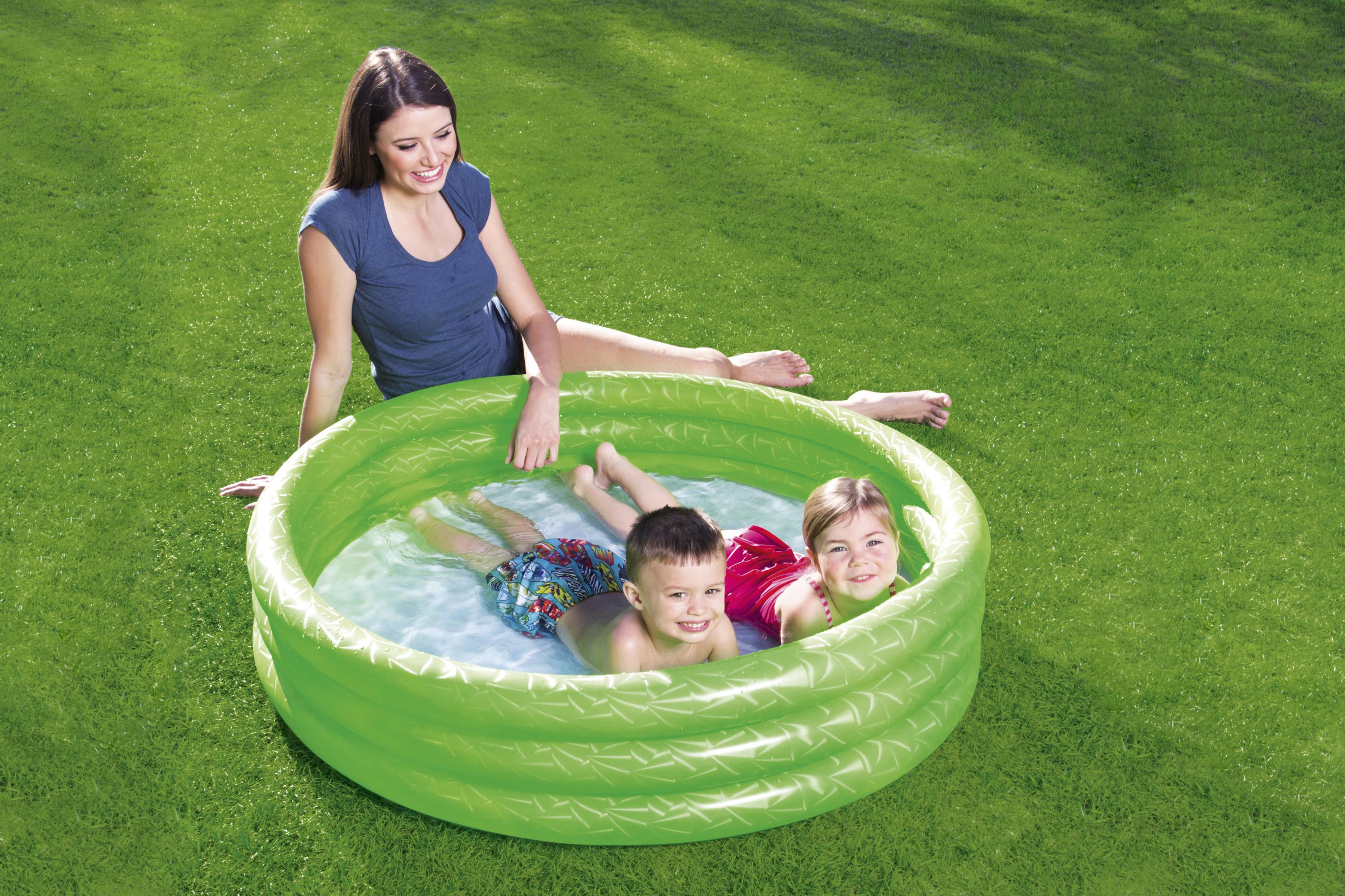 Piscina gonfiabile tonda 3 anelli effetto ghiaccio BestWay 51025
