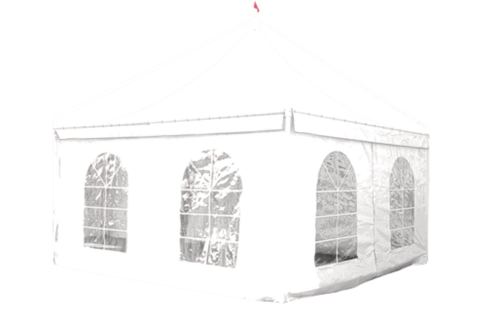 Gazebo 5x5 mt da esterno giardino con struttura in acciaio e alluminio e telo in poliestere ignifugo Pagoda