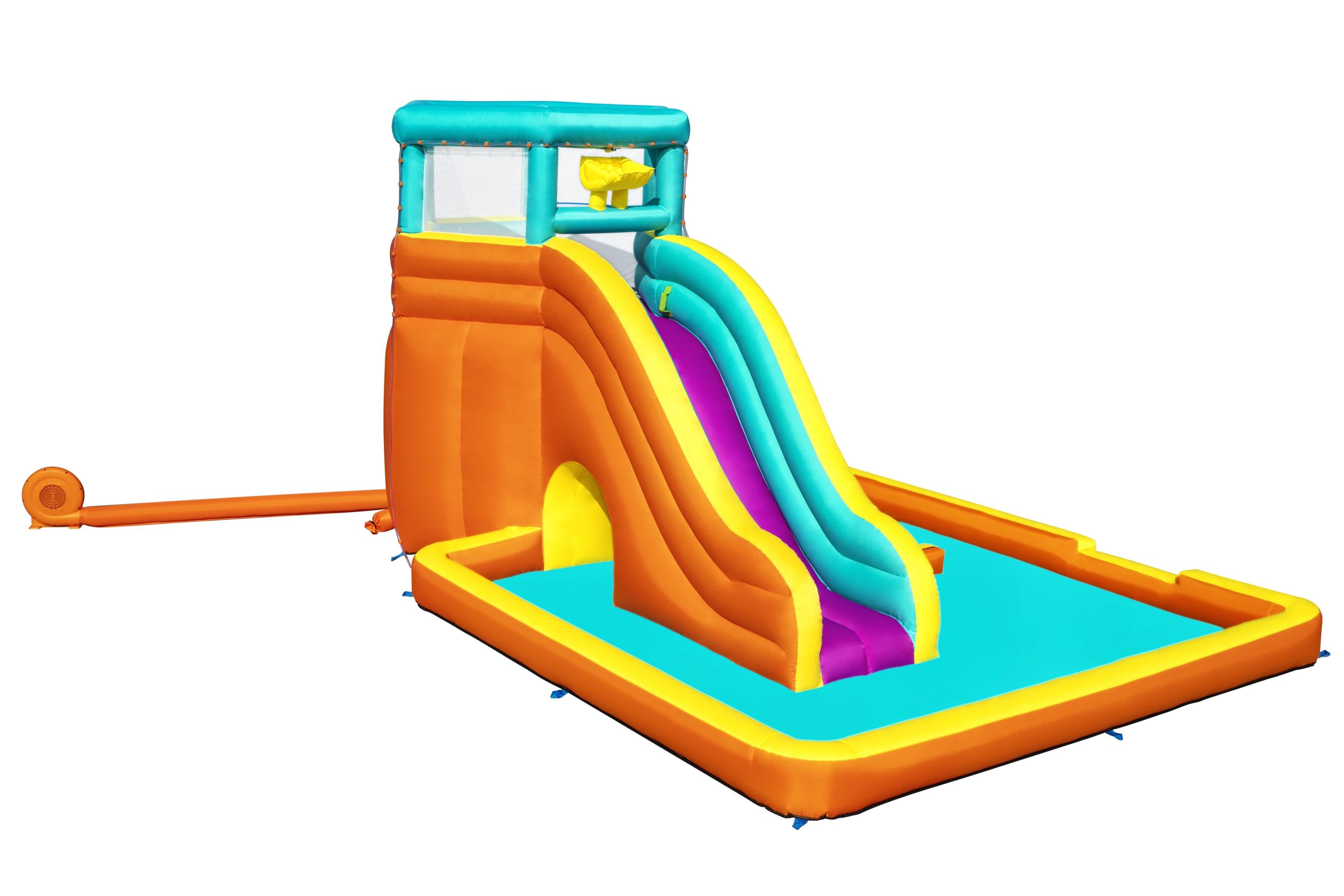 Mega Parco Acquatico Gonfiabile con scivolo Tidal Tower 565x373x265 cm BestWay 53385