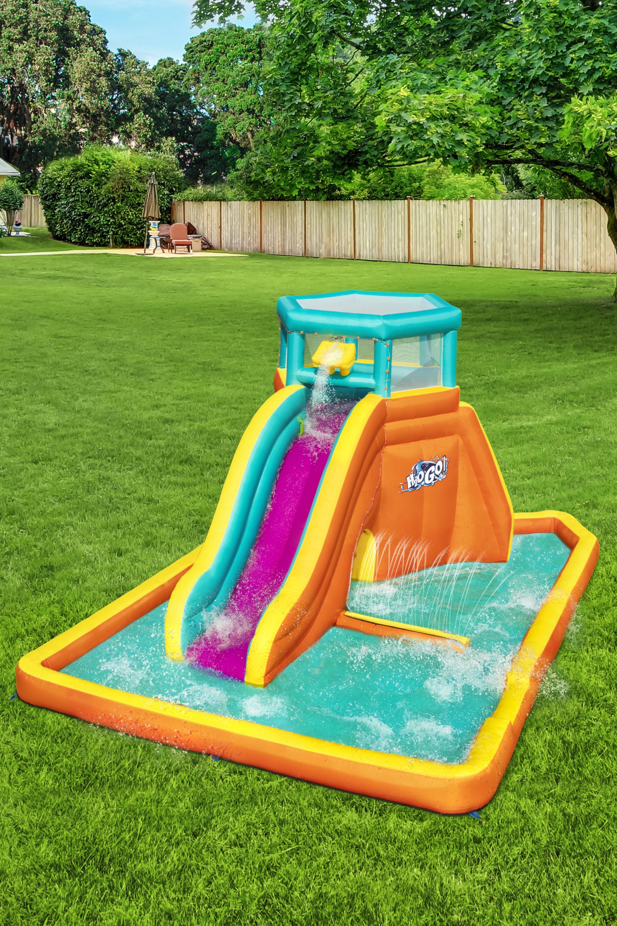Mega Parco Acquatico Gonfiabile con scivolo Tidal Tower 565x373x265 cm BestWay 53385