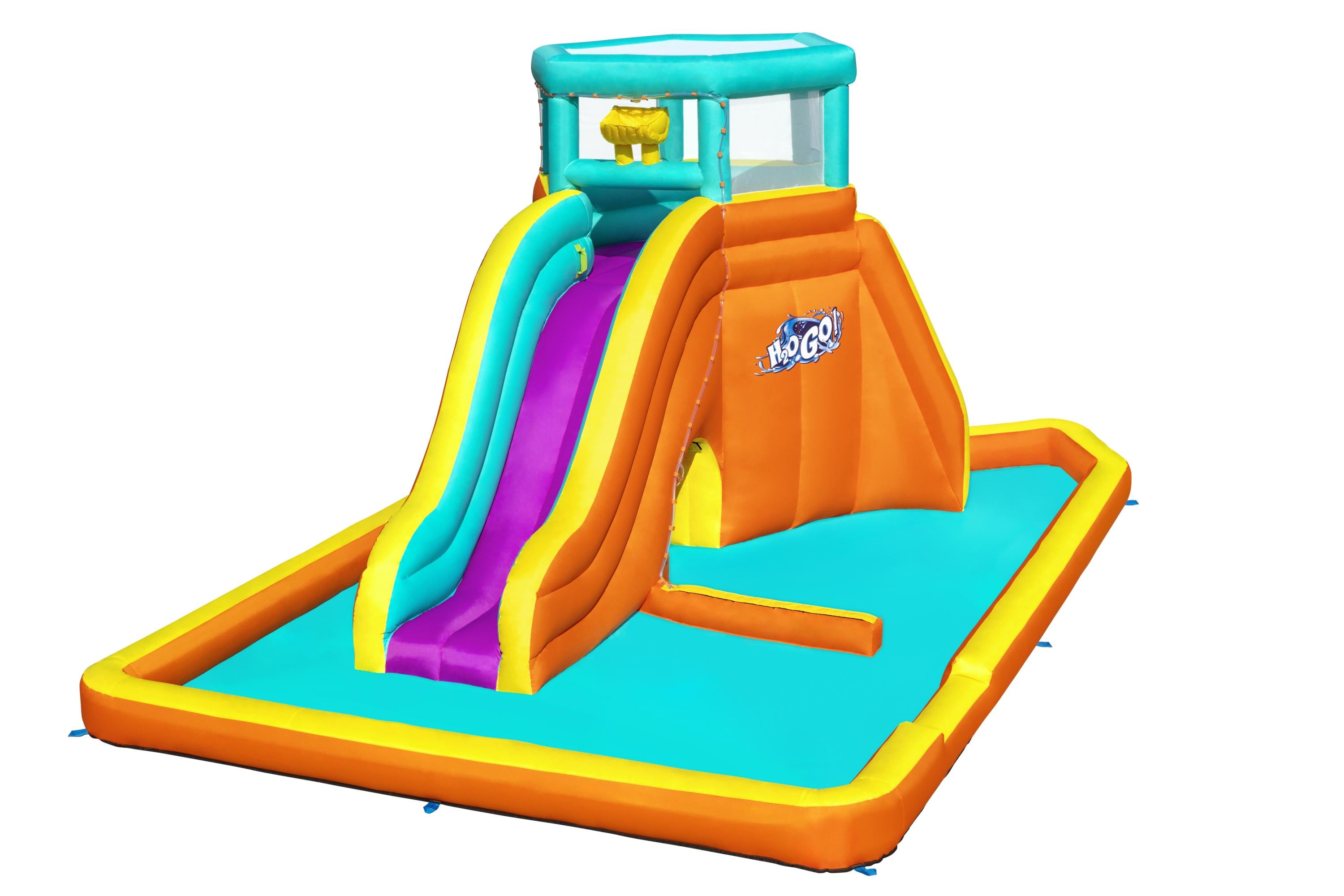 Mega Parco Acquatico Gonfiabile con scivolo Tidal Tower 565x373x265 cm BestWay 53385