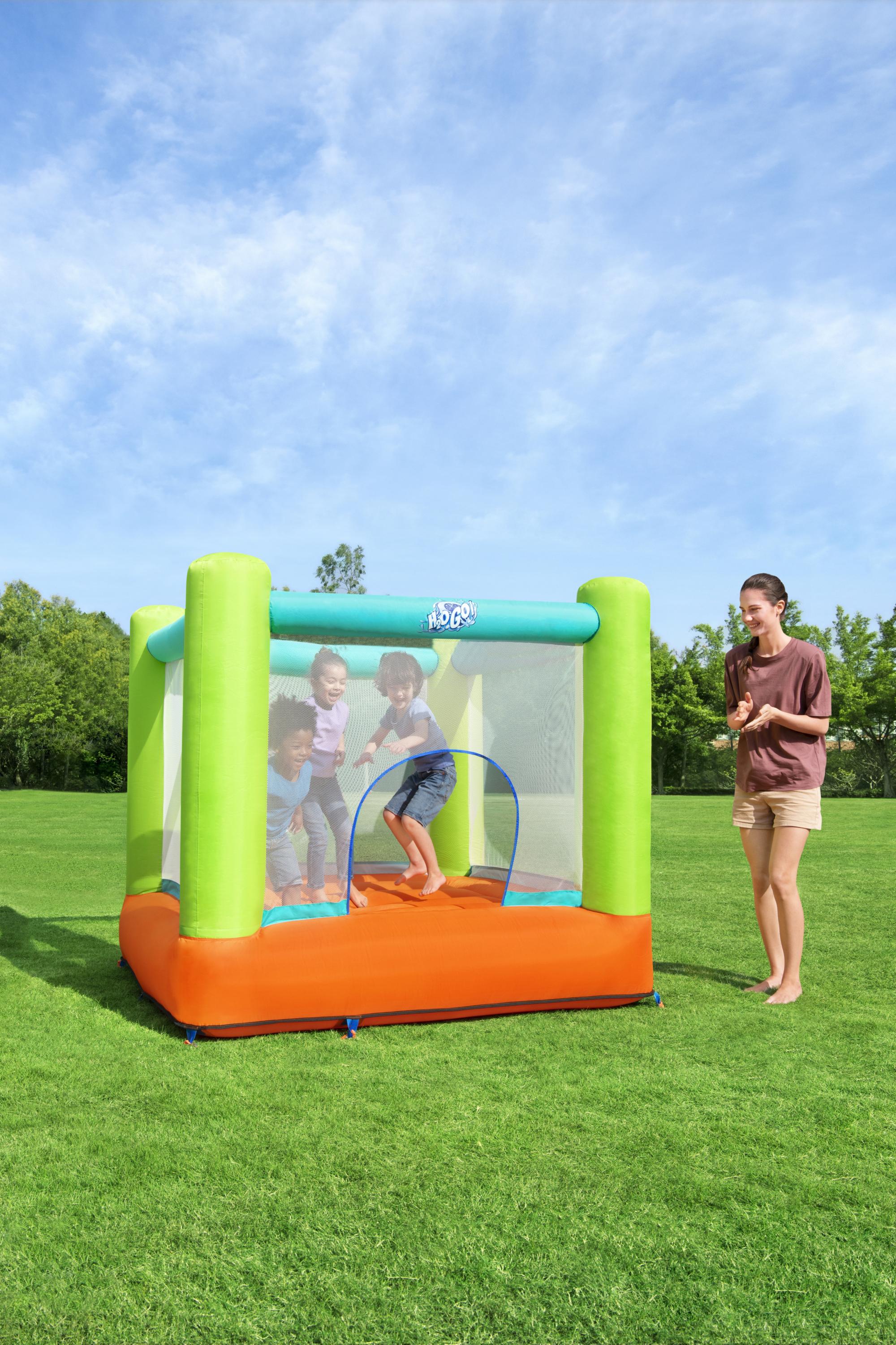 Tappeto castello elastico gonfiabile Bouncer salta e vola H2OGO BESTWAY