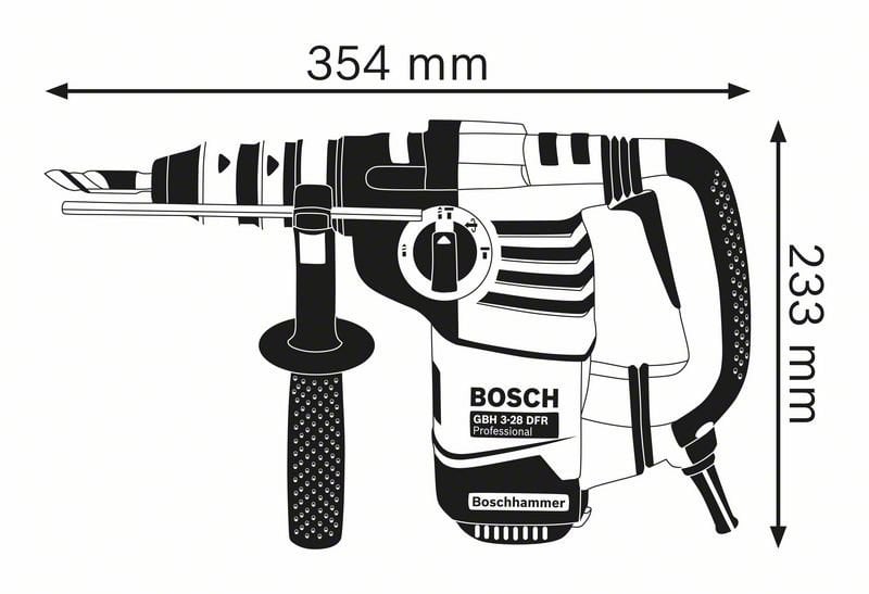 Trapano Martello Perforatore 800W con attacco SDS+ BOSCH Professional GBH3-28DFR