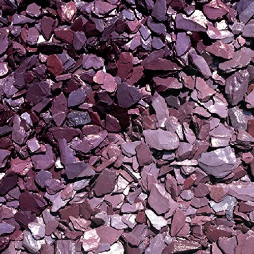 Sassolini pietre decorative per interno o esterno casa color viola confezione 7x7x15 cm Home Stones