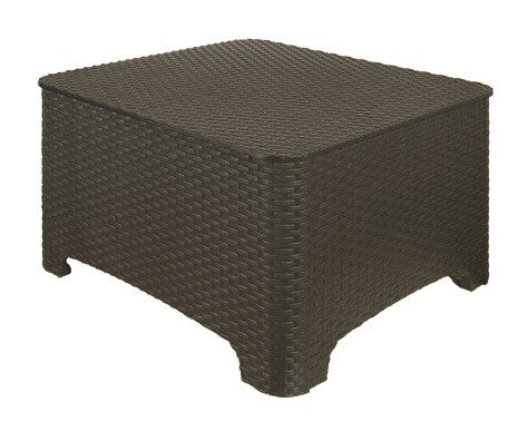 Salotto Set Loa rattan antracite 2 poltrone e tavolino da esterno giardino