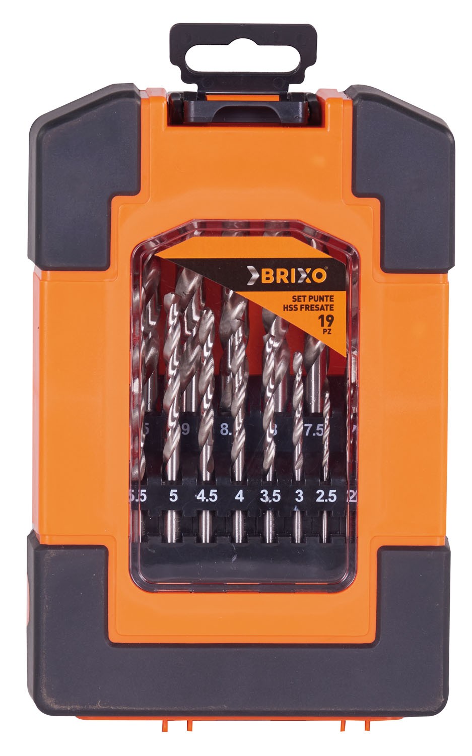 Set punte Brixo HSS fresate 19 Pz.