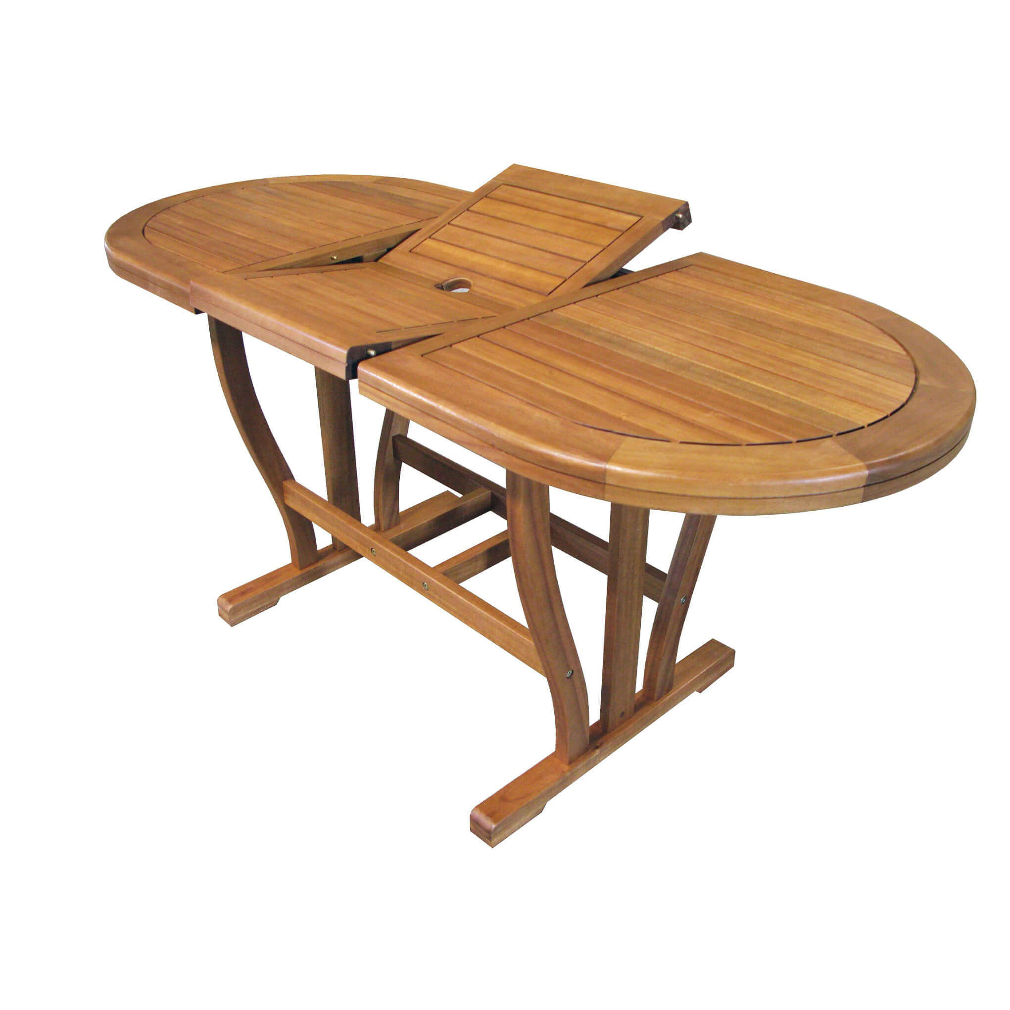 Tavolo per esterno ovale allungabile fino a 160 cm. TRIPLE160