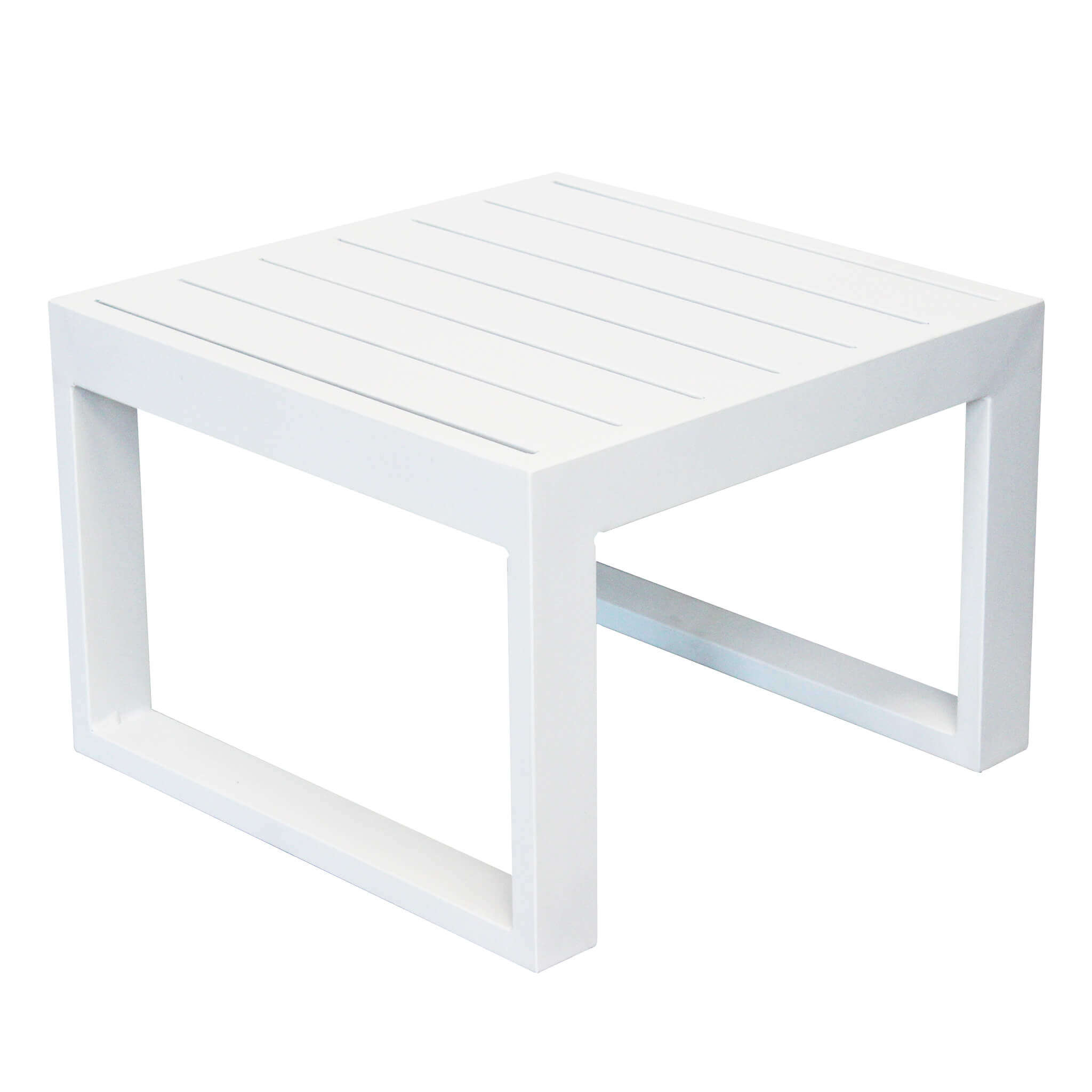 Tavolino in alluminio per esterno 45x45 MILOS