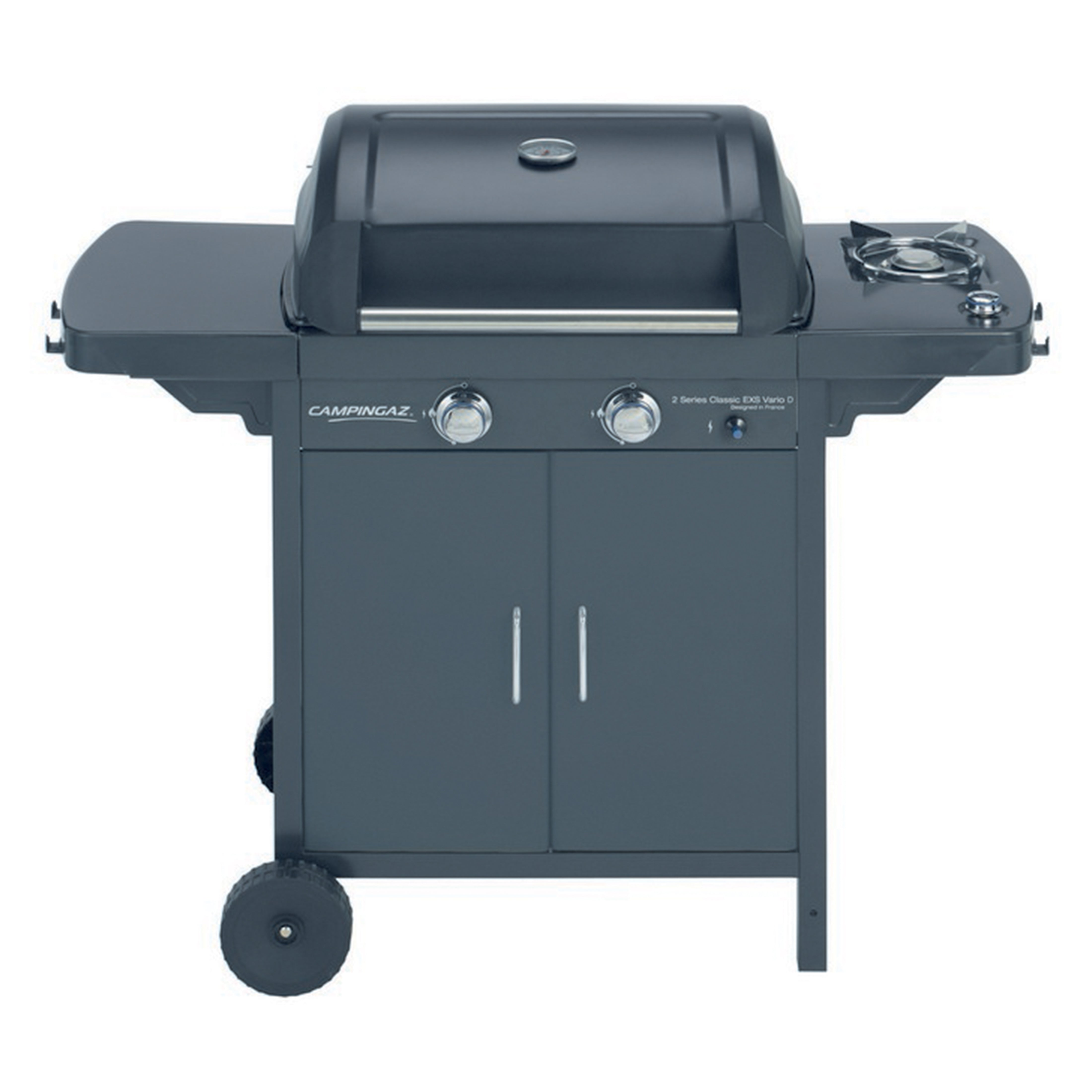 Barbecue a gas piano cottura in ghisa e fornello laterale Campingaz 2 Se