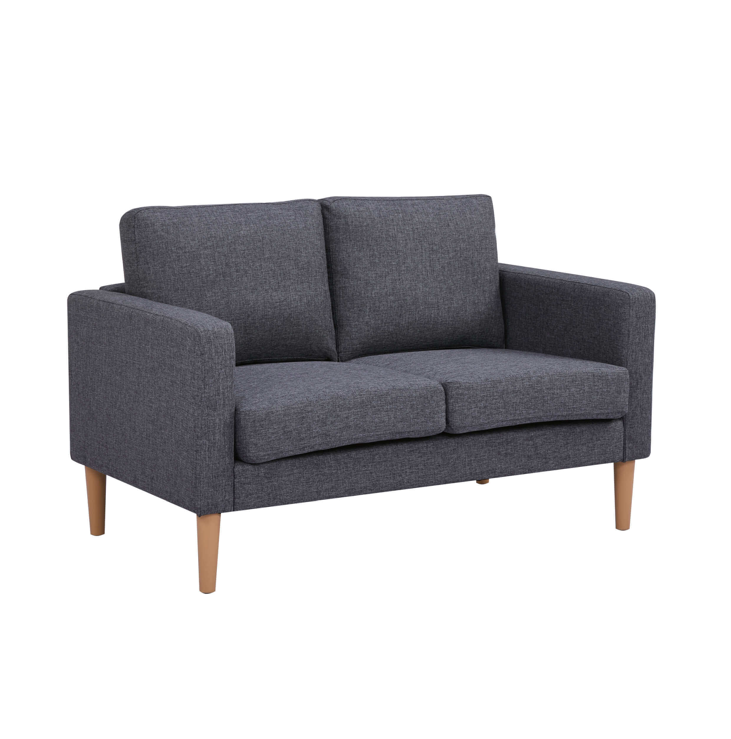 Divano 2 posti da interno con struttura in legno rivestito in poliestere Easy Life Lite