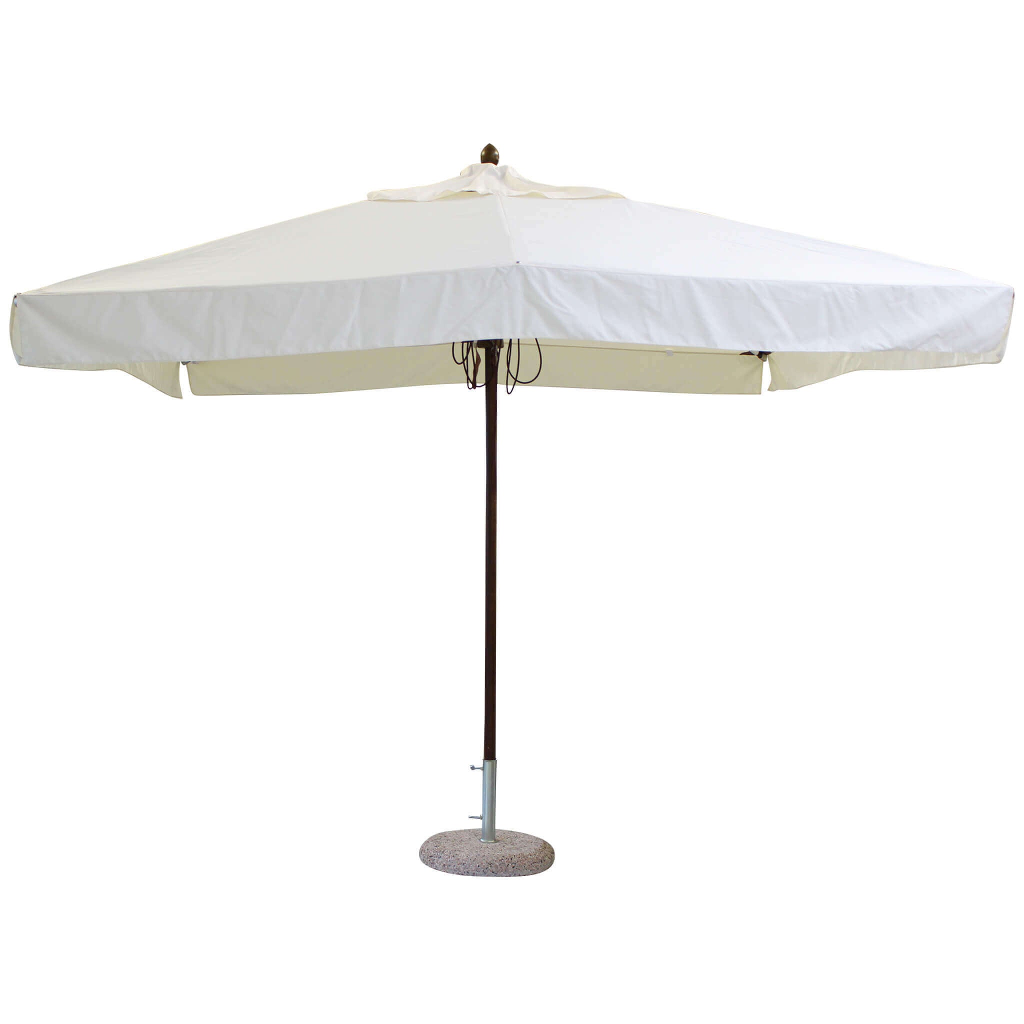 Ombrellone da giardino 3x4 mt con palo centrale in legno Vellem
