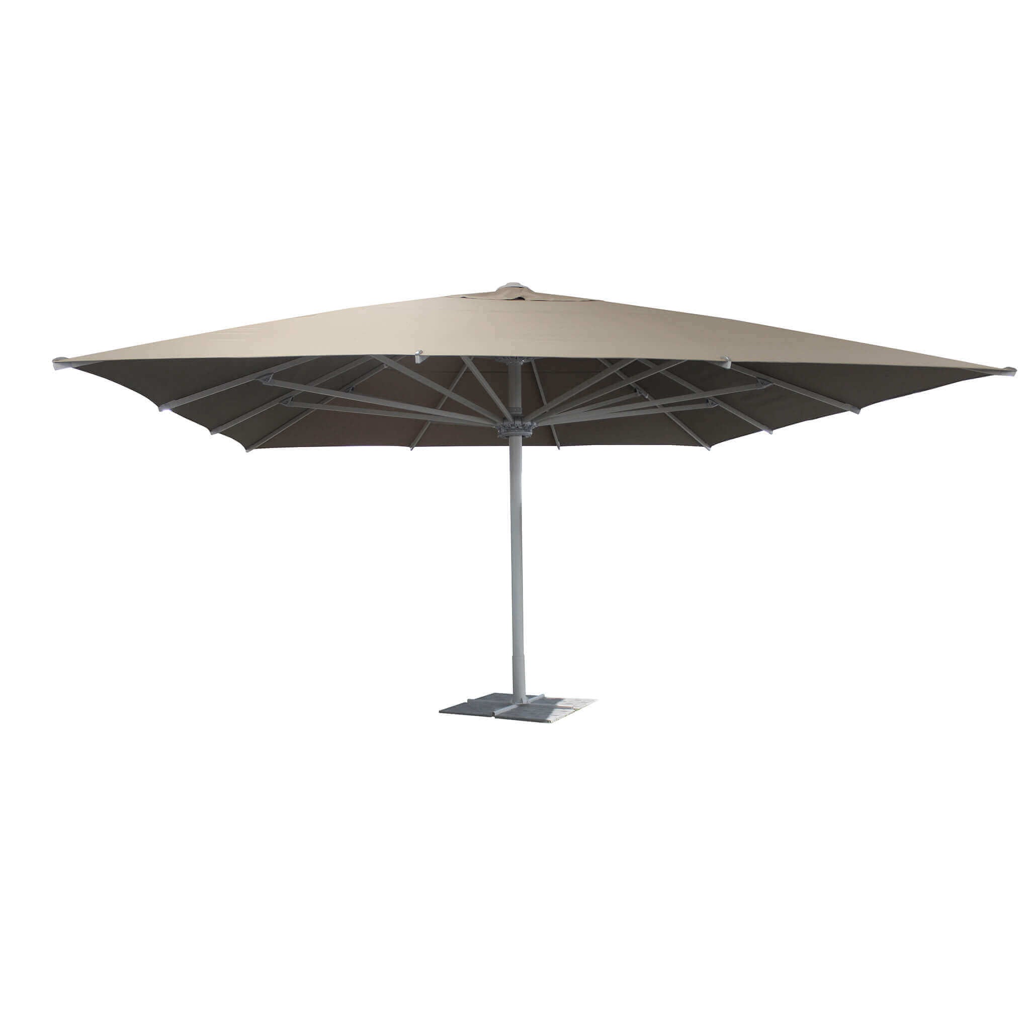 Ombrellone da giardino 5x5 mt con palo laterale Sagitta