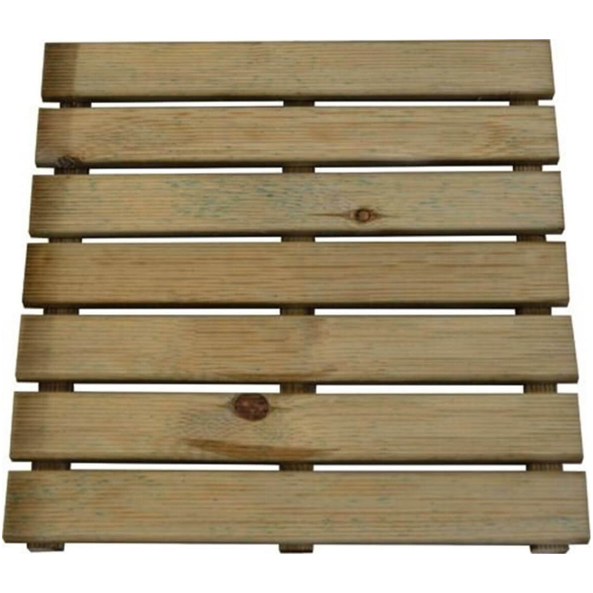 Mattonella pedana in legno impregnato per esterno antiscivolo 50X50 Fore