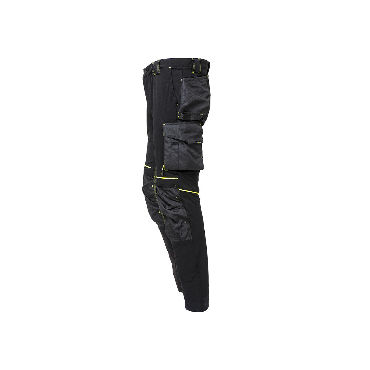 Pantalone da lavoro in tessuto U-4 con tasche black carbon ATOM U-Power
