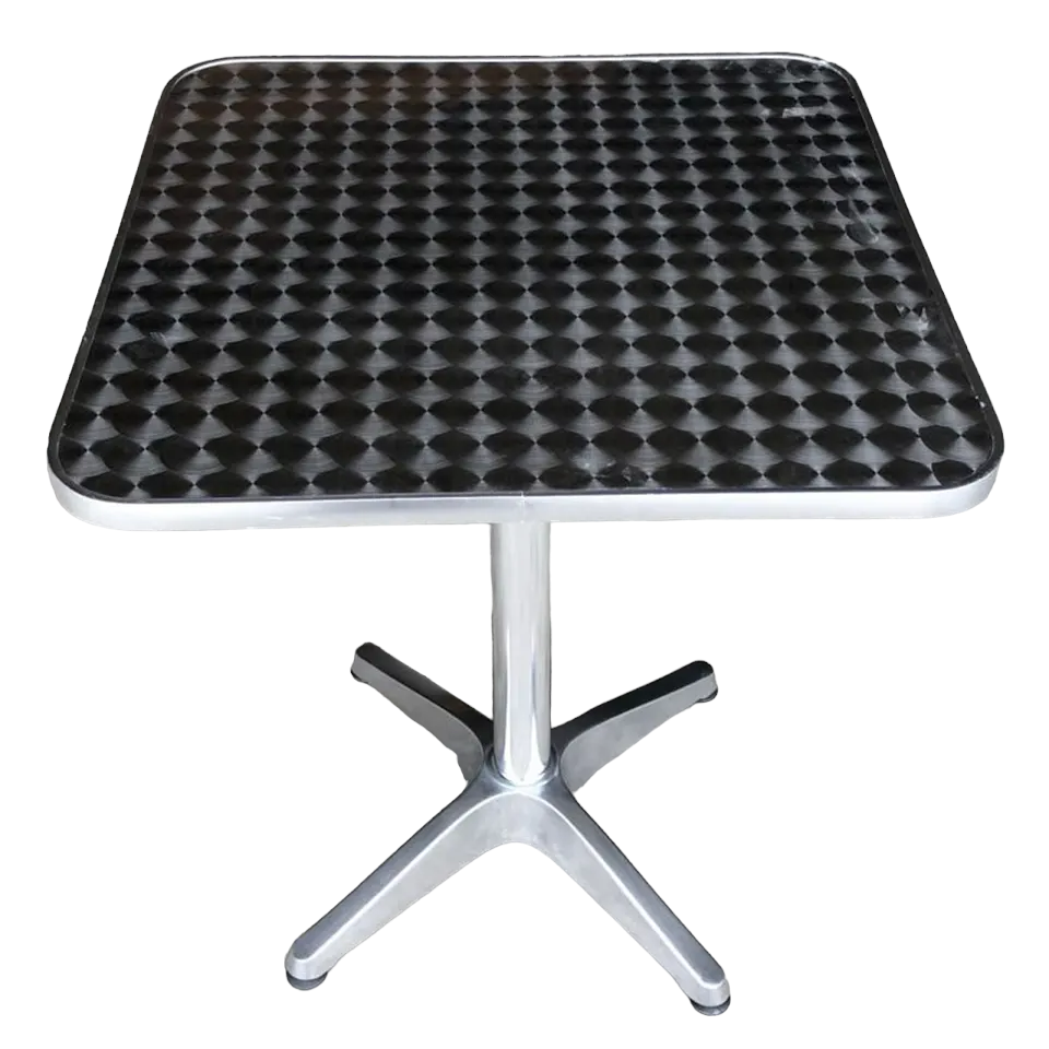Tavolo Bar Alu Square in alluminio quadrato 60x60xH70 cm Garden Deluxe Collection